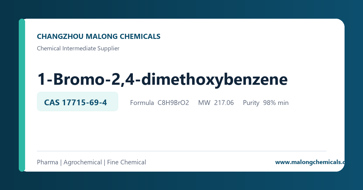 1-Bromo-2,4-dimethoxybenzene chemical intermediate overview