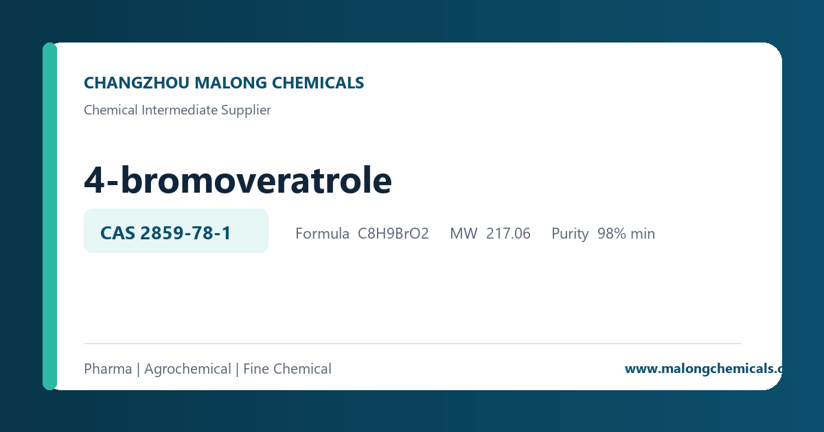 4-bromoveratrole chemical intermediate overview